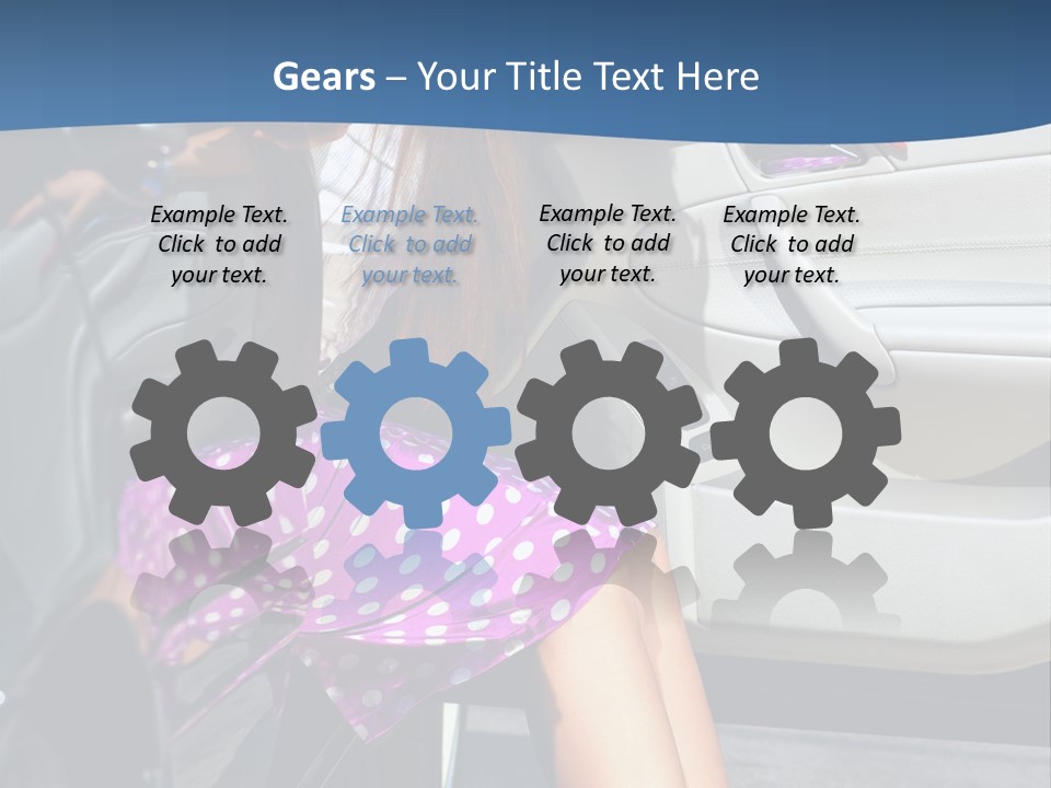 Beauty Opened Sit PowerPoint Template