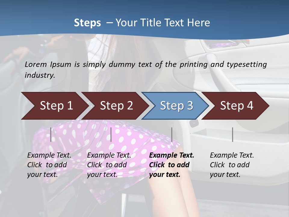 Beauty Opened Sit PowerPoint Template