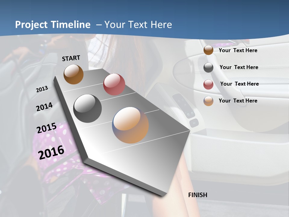 Beauty Opened Sit PowerPoint Template