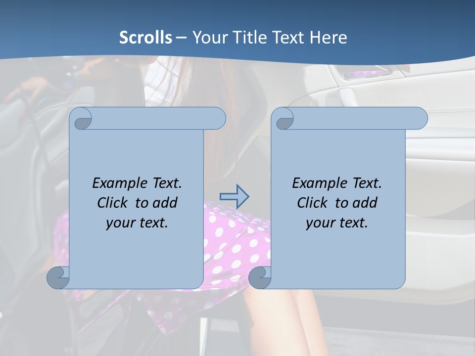 Beauty Opened Sit PowerPoint Template