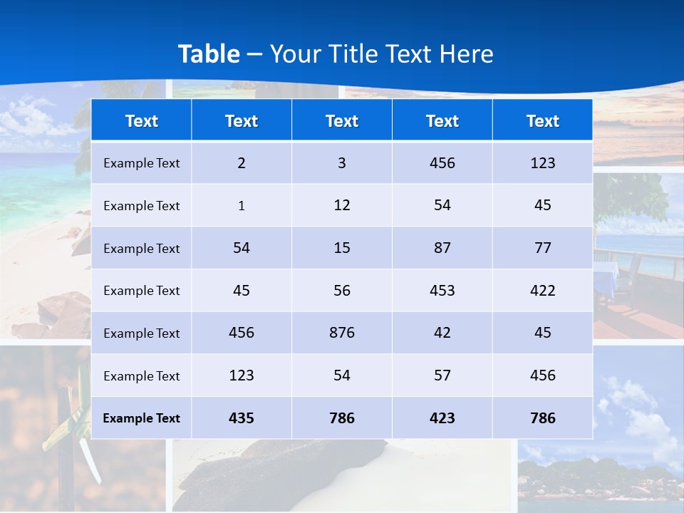 Summer Beach PowerPoint Template