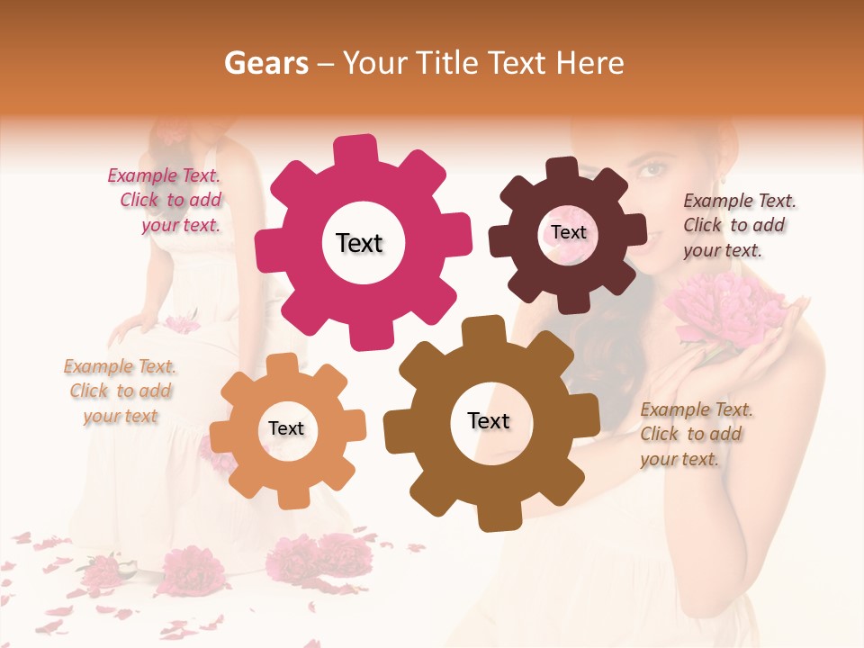 Bright Girl Female PowerPoint Template