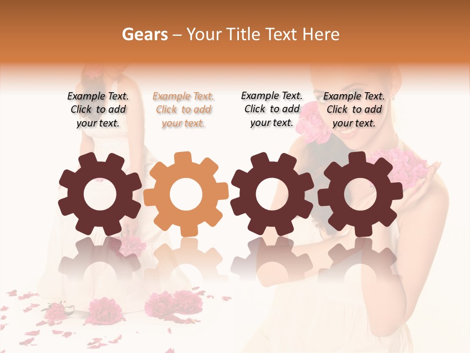 Bright Girl Female PowerPoint Template