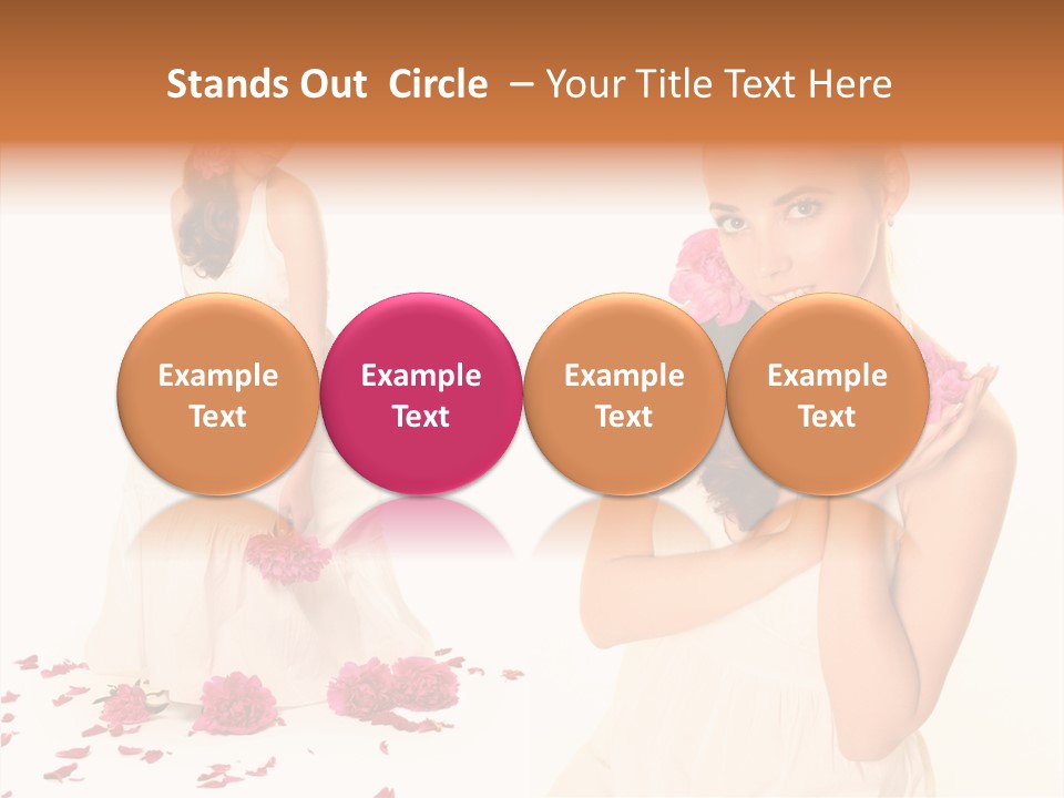 Bright Girl Female PowerPoint Template
