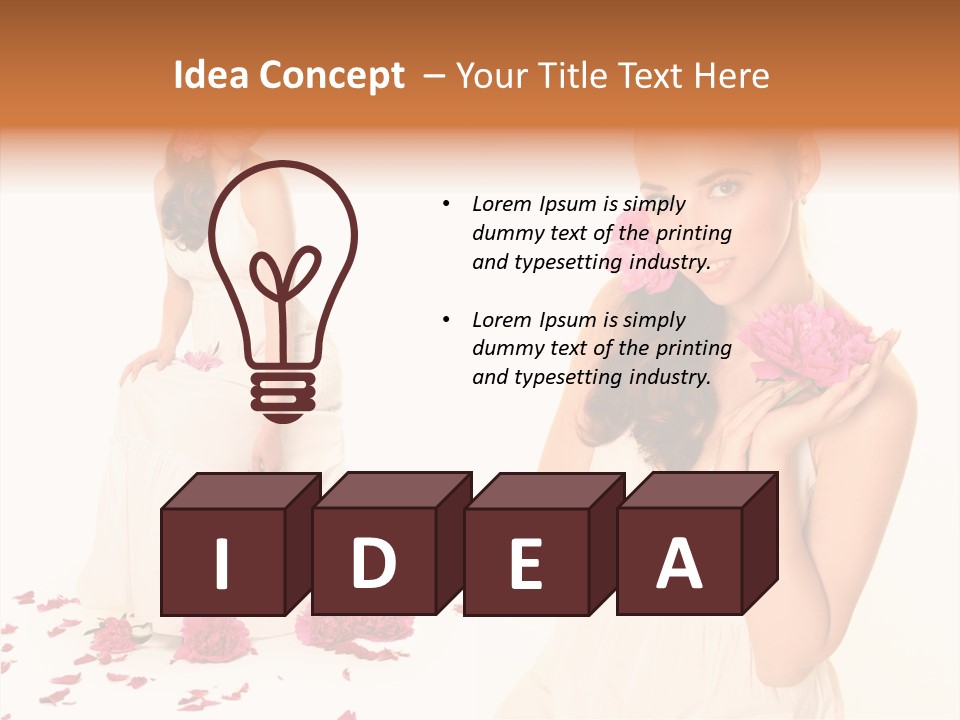 Bright Girl Female PowerPoint Template