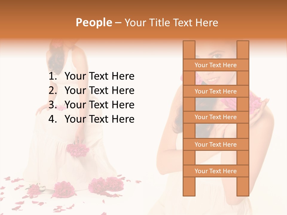 Bright Girl Female PowerPoint Template