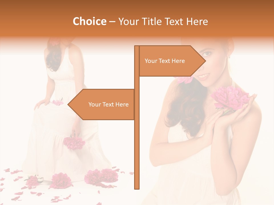 Bright Girl Female PowerPoint Template