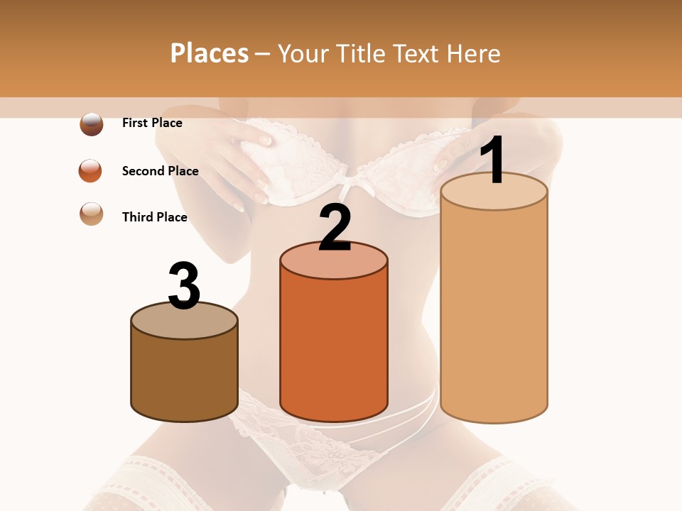 Body Pose White PowerPoint Template