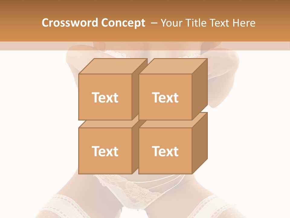 Body Pose White PowerPoint Template