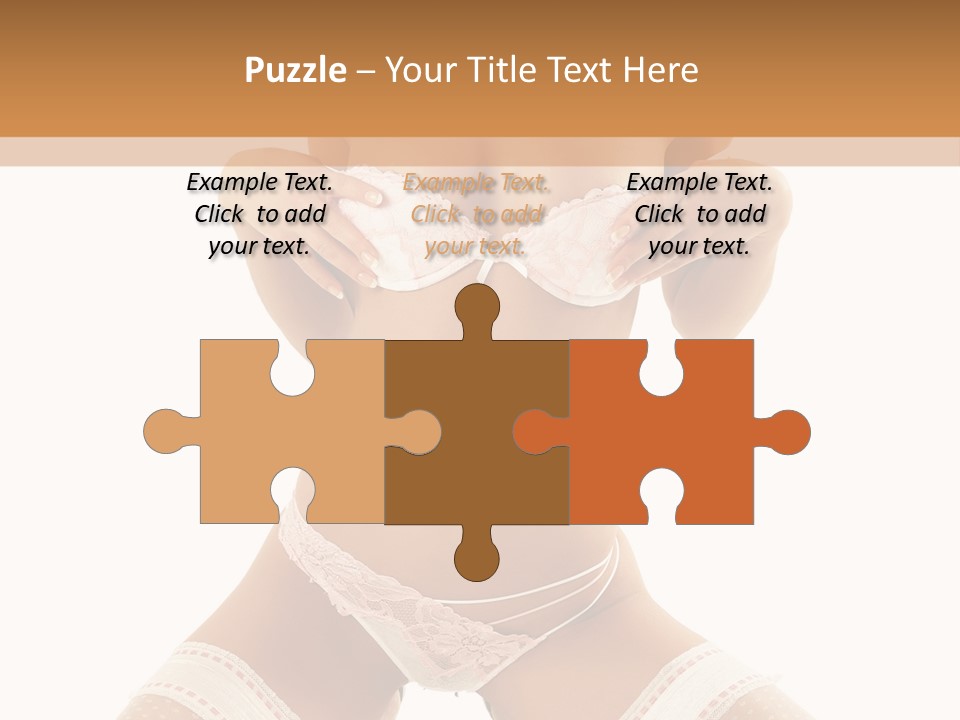 Body Pose White PowerPoint Template