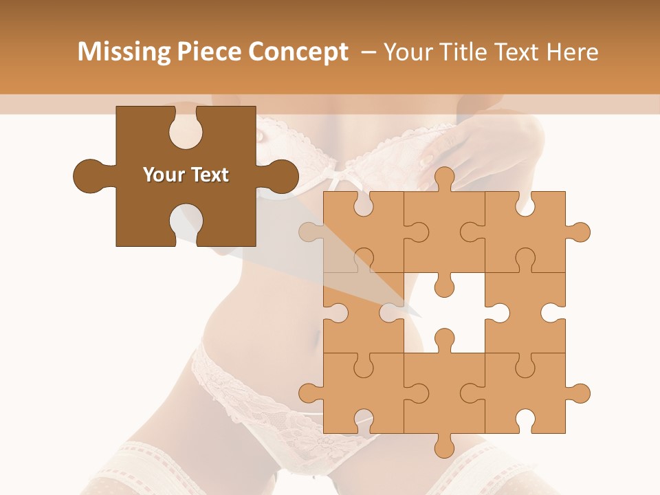 Body Pose White PowerPoint Template