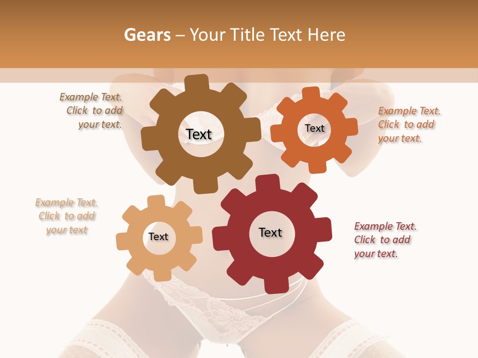 Body Pose White PowerPoint Template