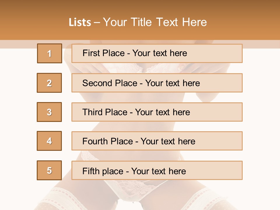 Body Pose White PowerPoint Template