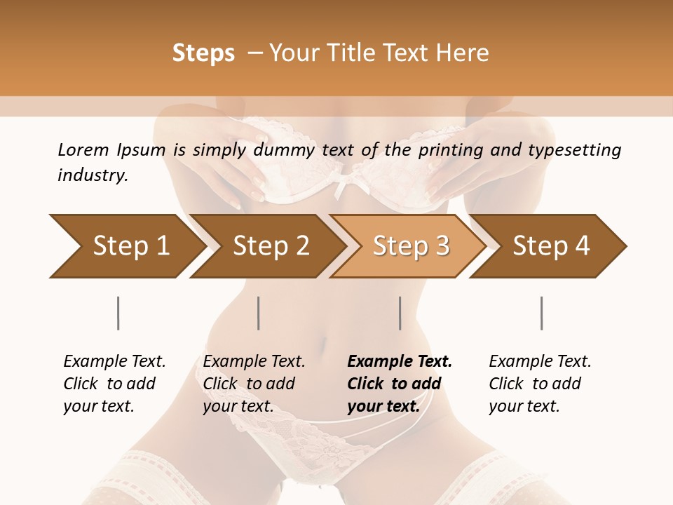 Body Pose White PowerPoint Template