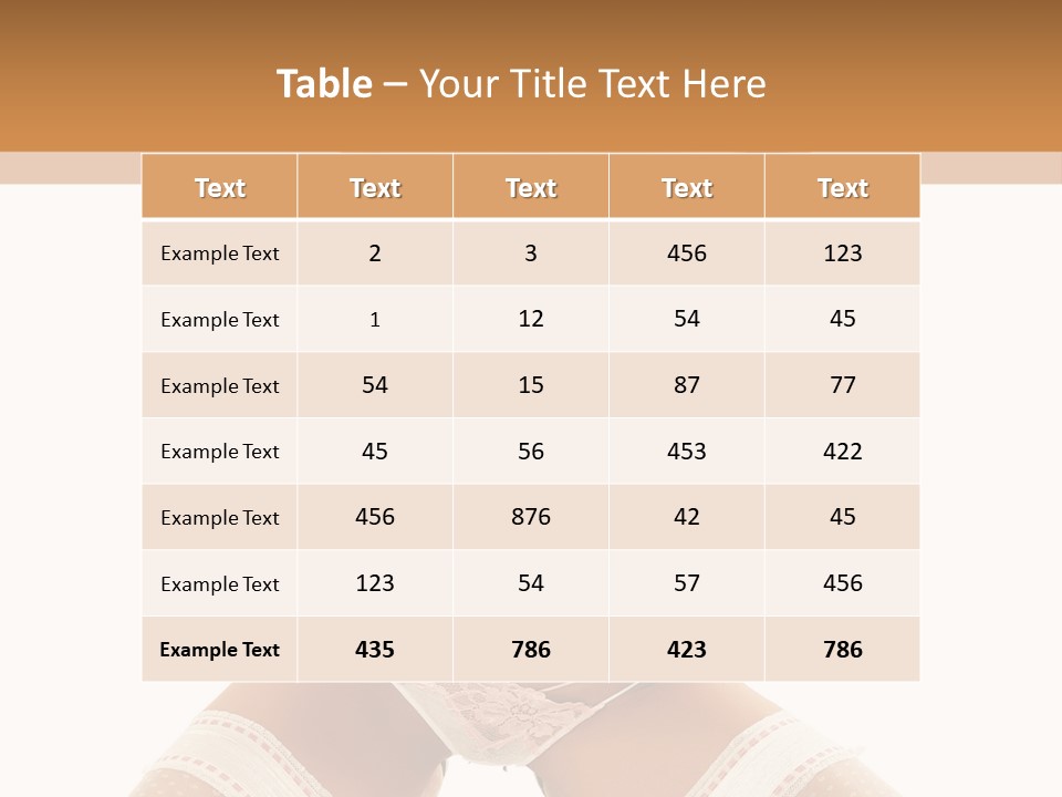 Body Pose White PowerPoint Template