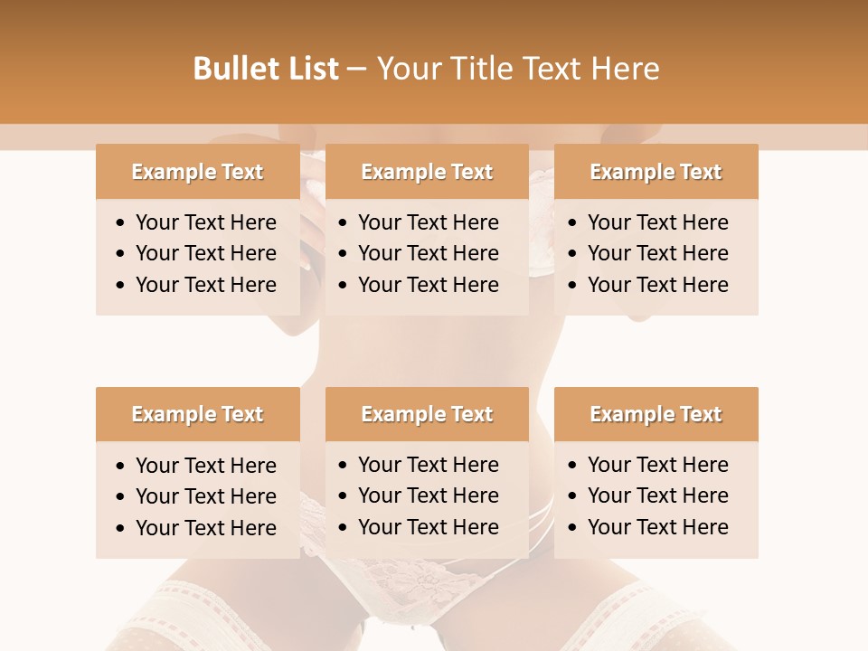 Body Pose White PowerPoint Template