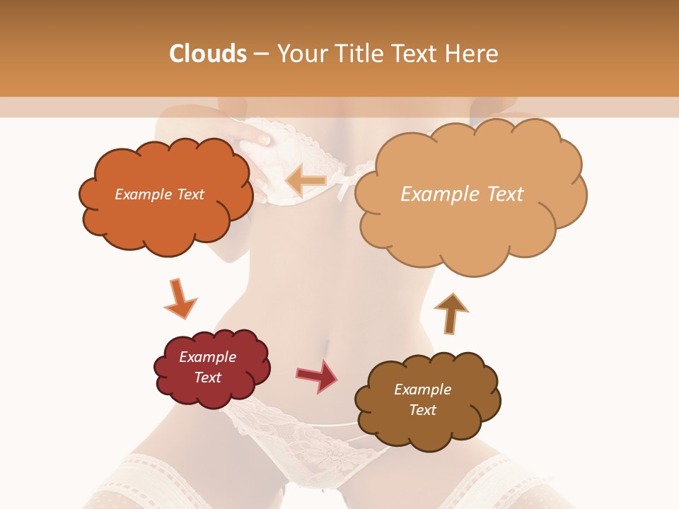 Body Pose White PowerPoint Template