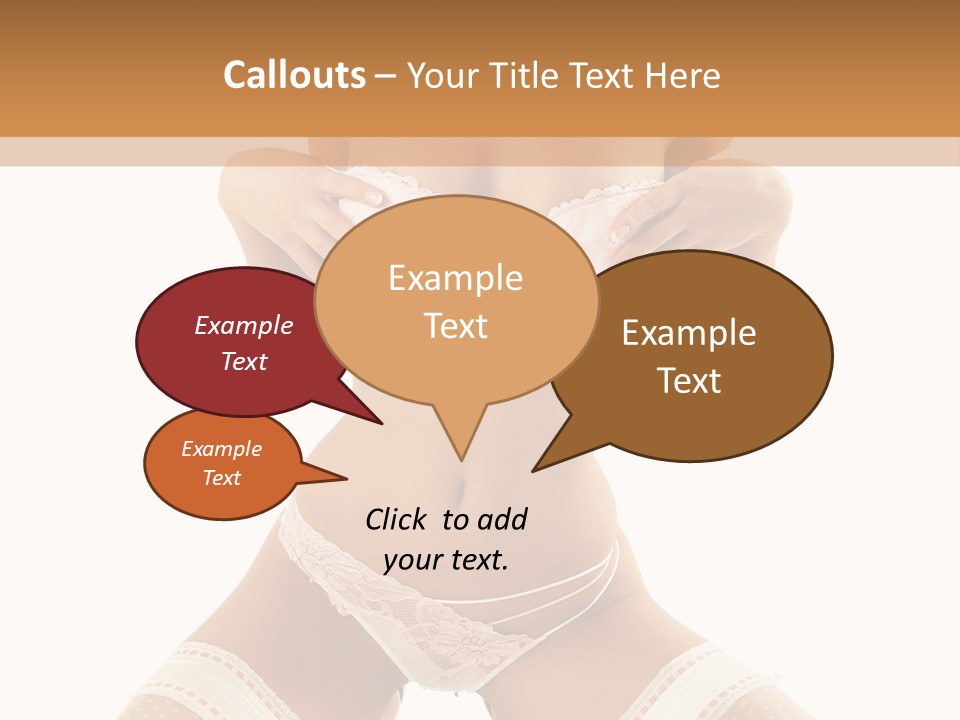 Body Pose White PowerPoint Template