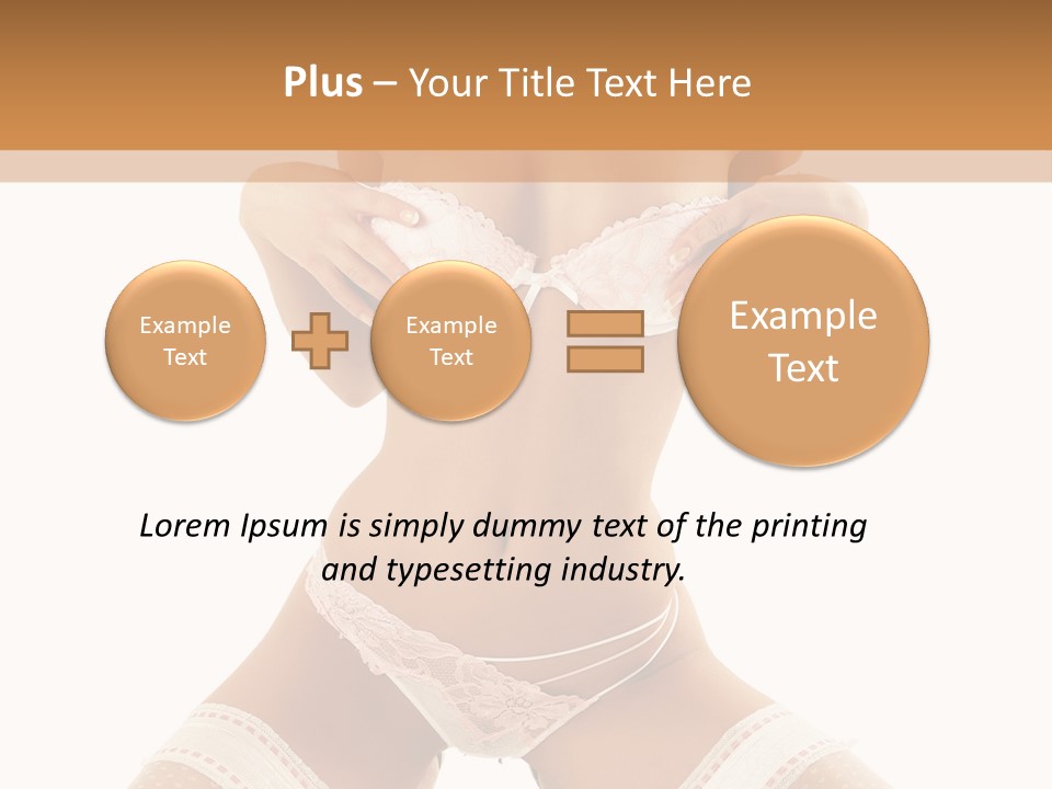 Body Pose White PowerPoint Template