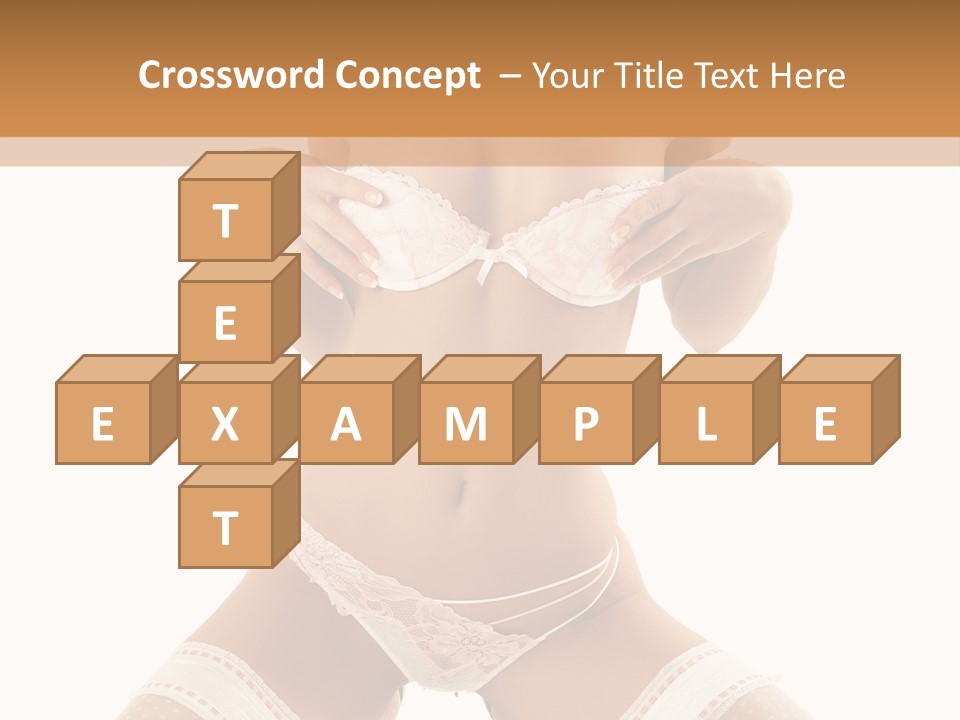 Body Pose White PowerPoint Template