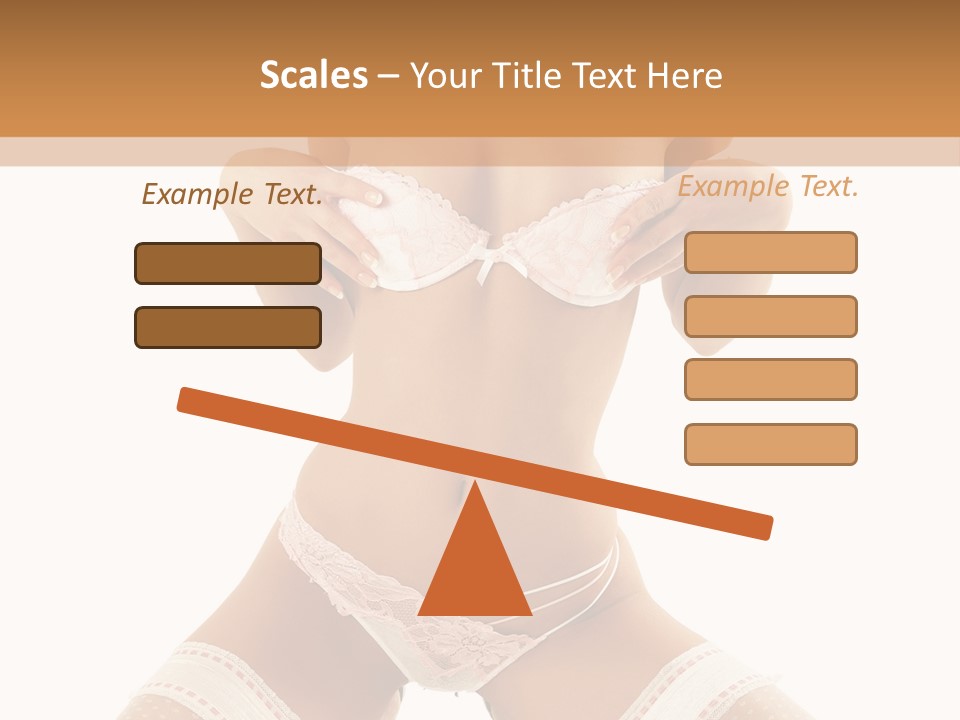 Body Pose White PowerPoint Template