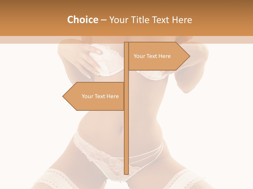 Body Pose White PowerPoint Template