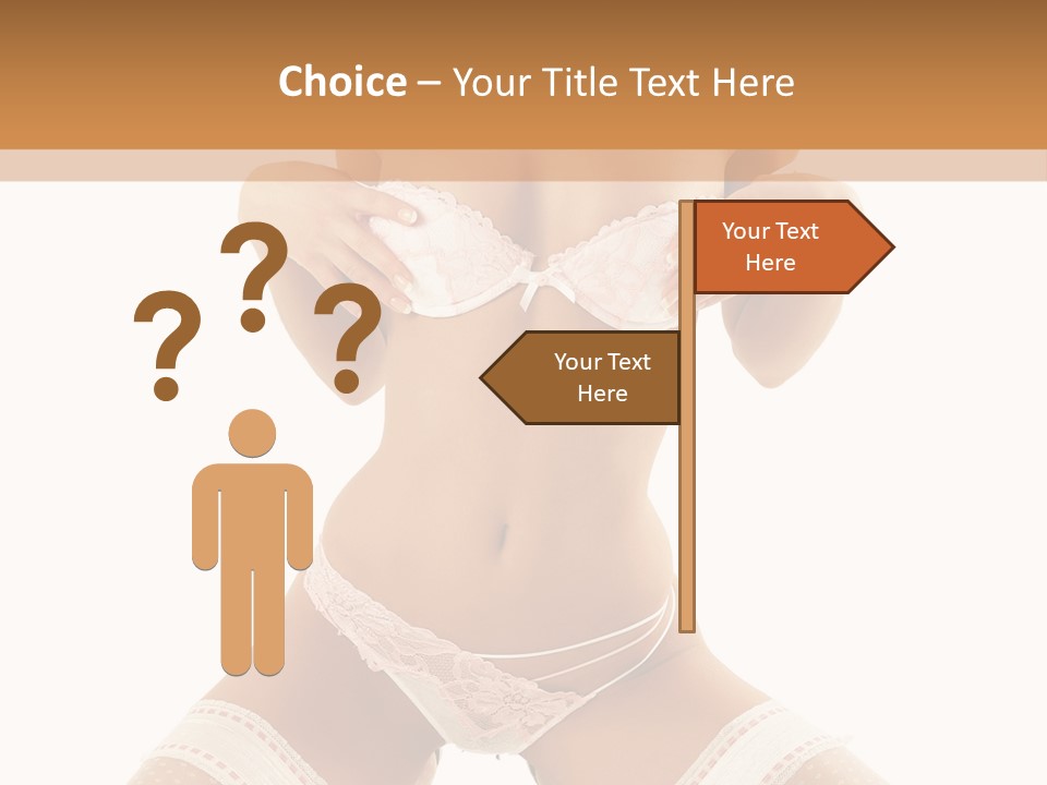 Body Pose White PowerPoint Template