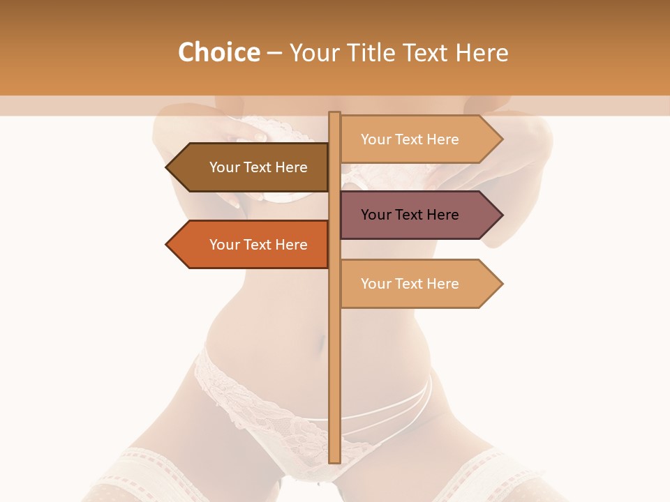 Body Pose White PowerPoint Template