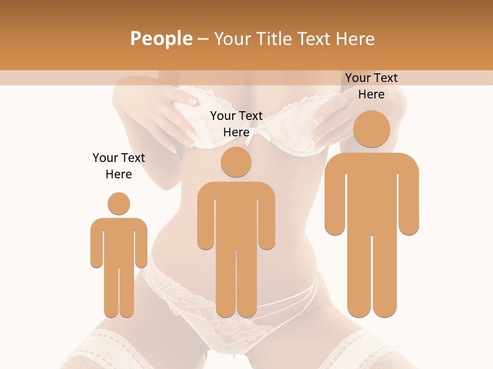 Body Pose White PowerPoint Template