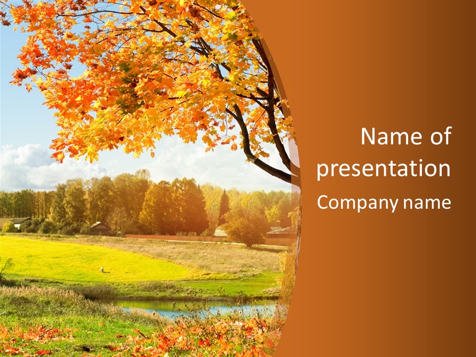 Autumn Landscape PowerPoint Template