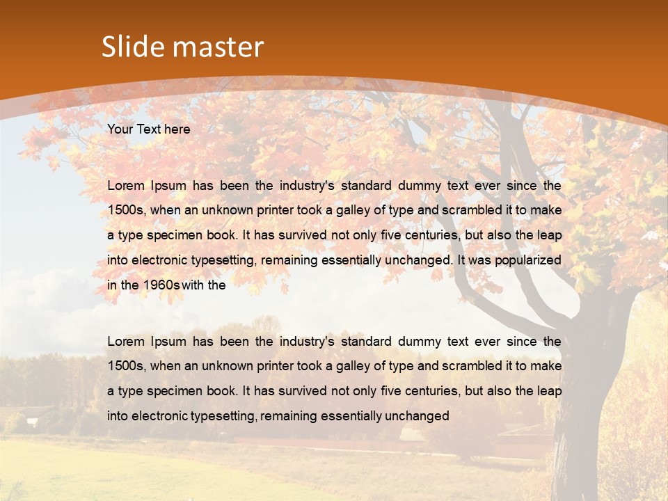 Autumn Landscape PowerPoint Template