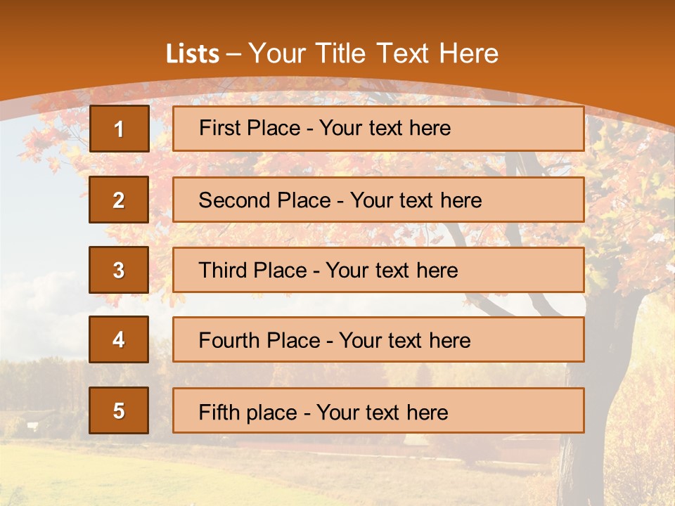 Autumn Landscape PowerPoint Template