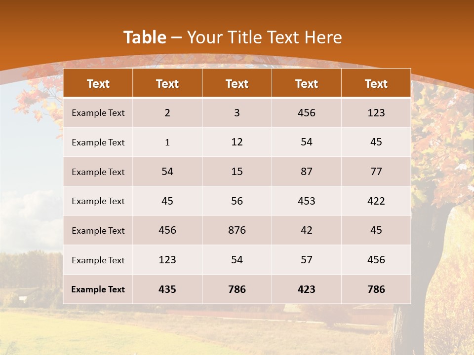 Autumn Landscape PowerPoint Template