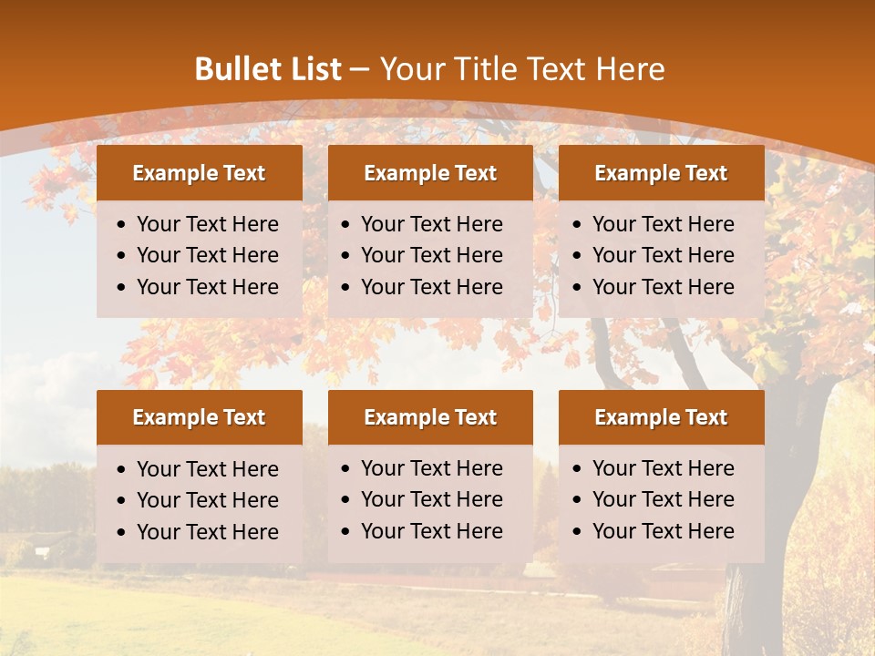 Autumn Landscape PowerPoint Template
