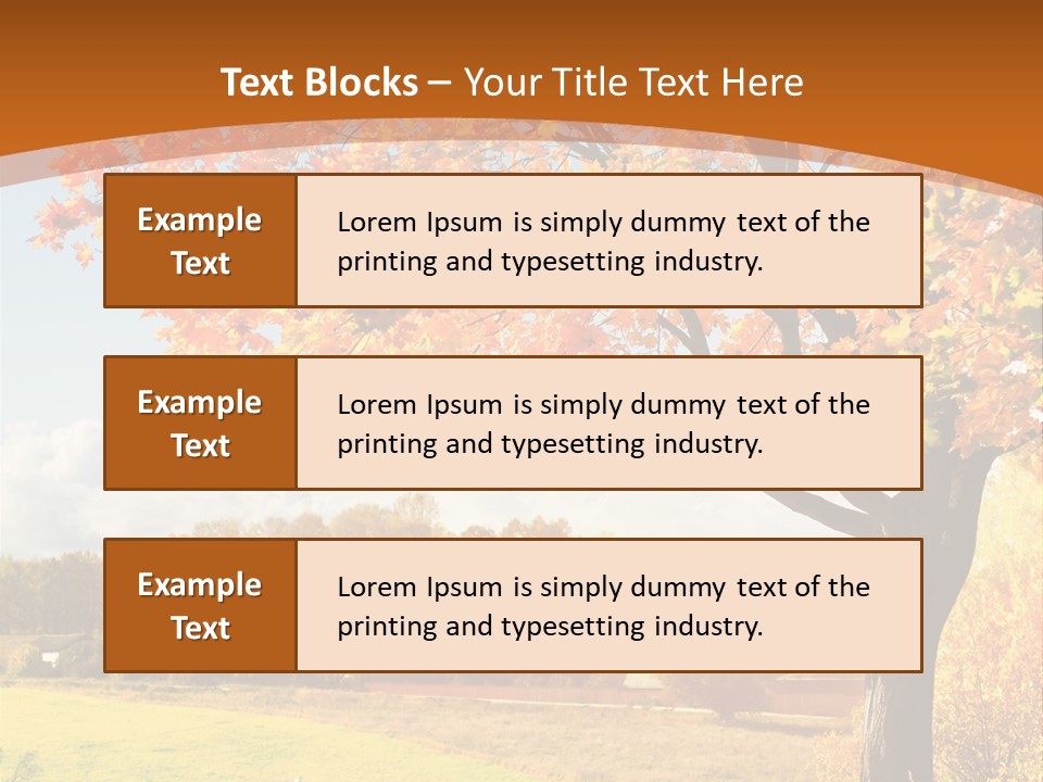 Autumn Landscape PowerPoint Template