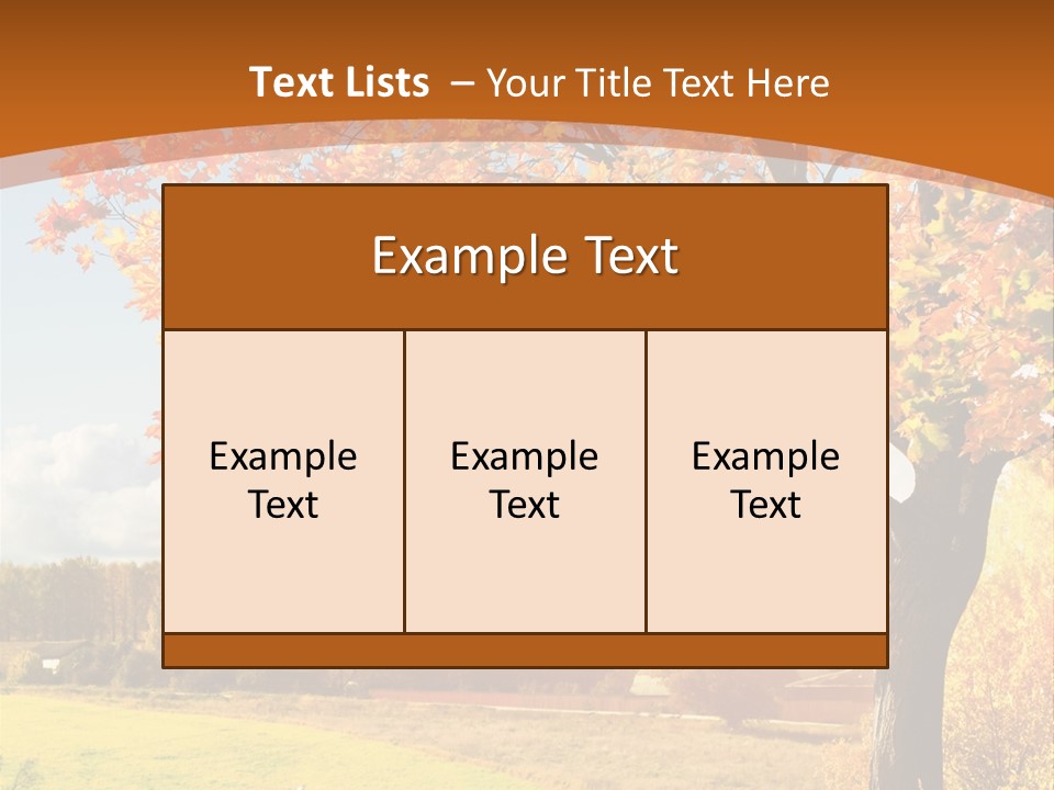 Autumn Landscape PowerPoint Template