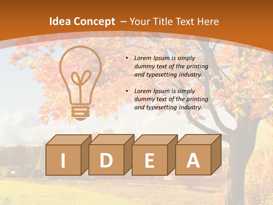 Autumn Landscape PowerPoint Template