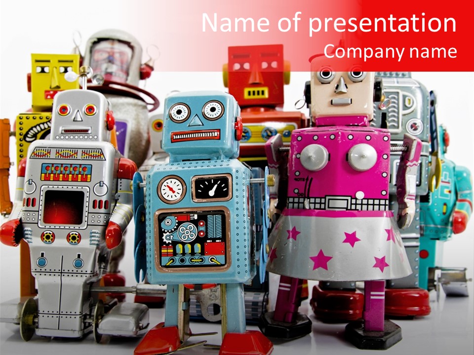 Robot Toys PowerPoint Template