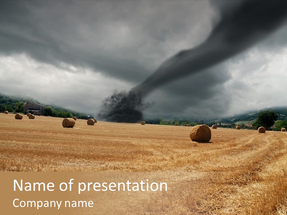 Twister Tornado PowerPoint Template