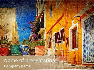 Village House Style PowerPoint Template