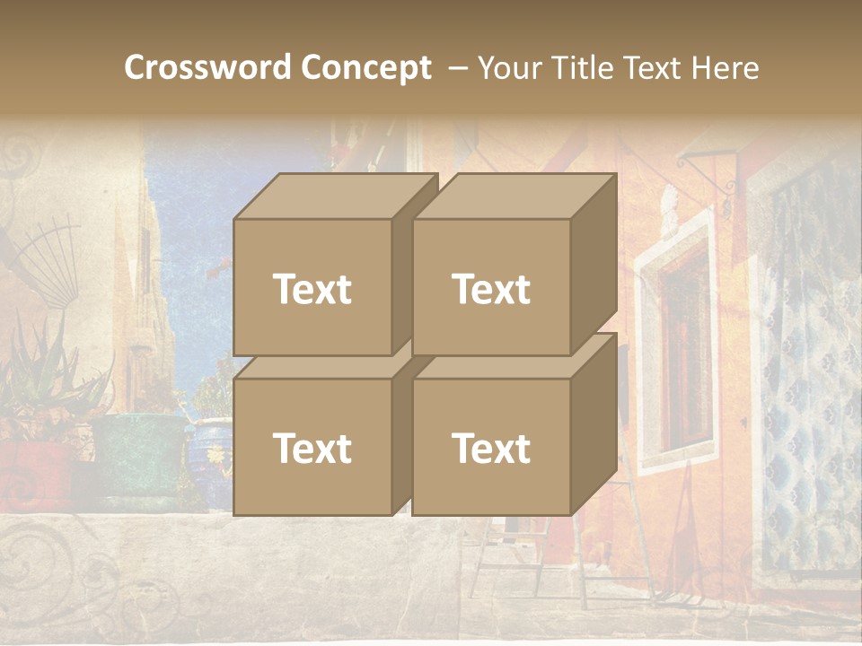 Village House Style PowerPoint Template