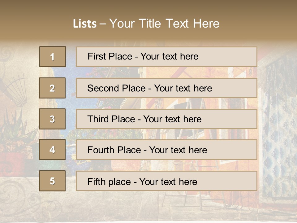 Village House Style PowerPoint Template