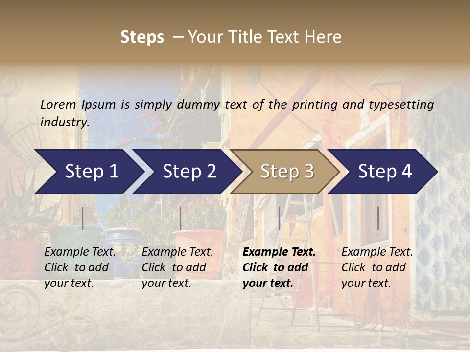 Village House Style PowerPoint Template
