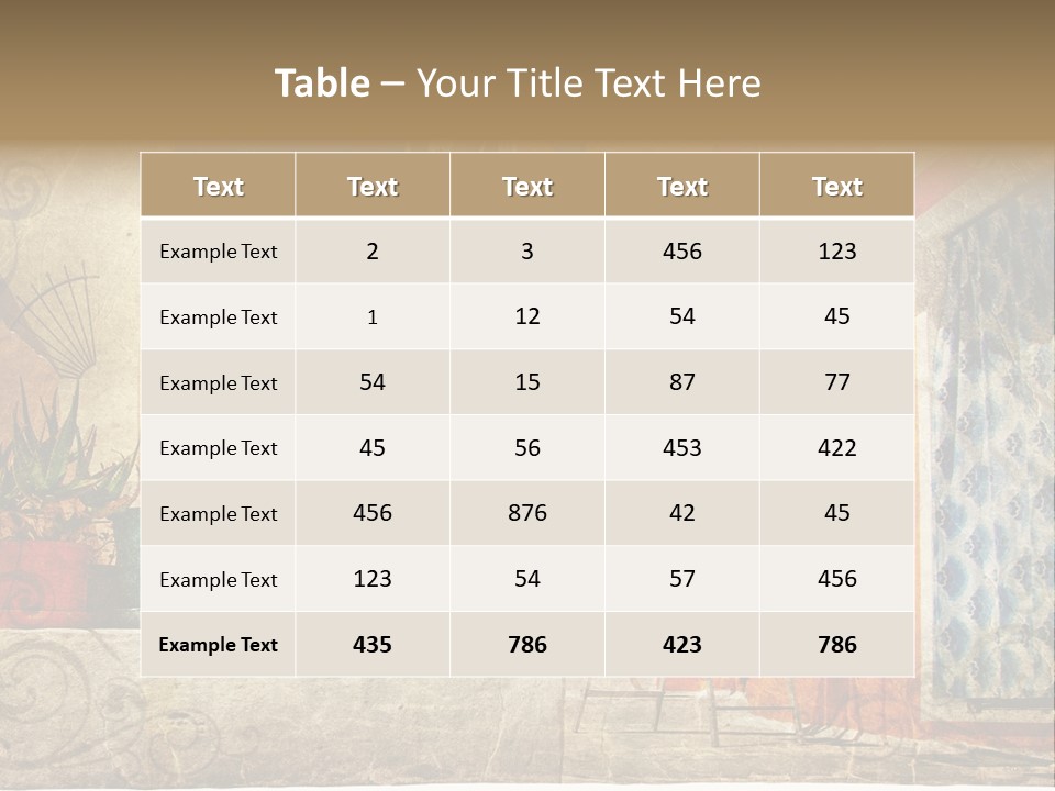 Village House Style PowerPoint Template