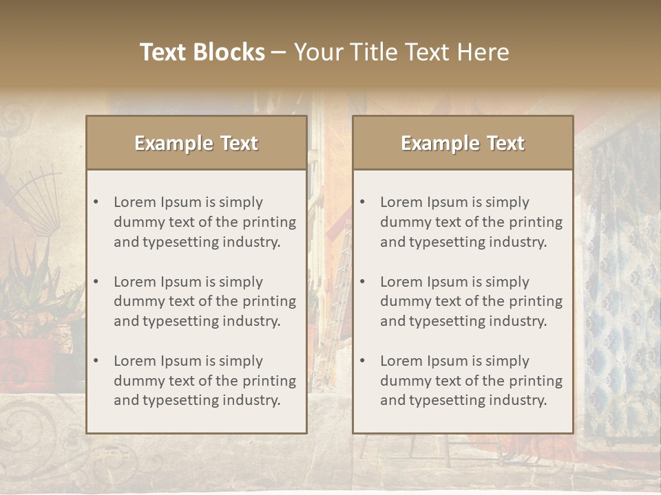 Village House Style PowerPoint Template