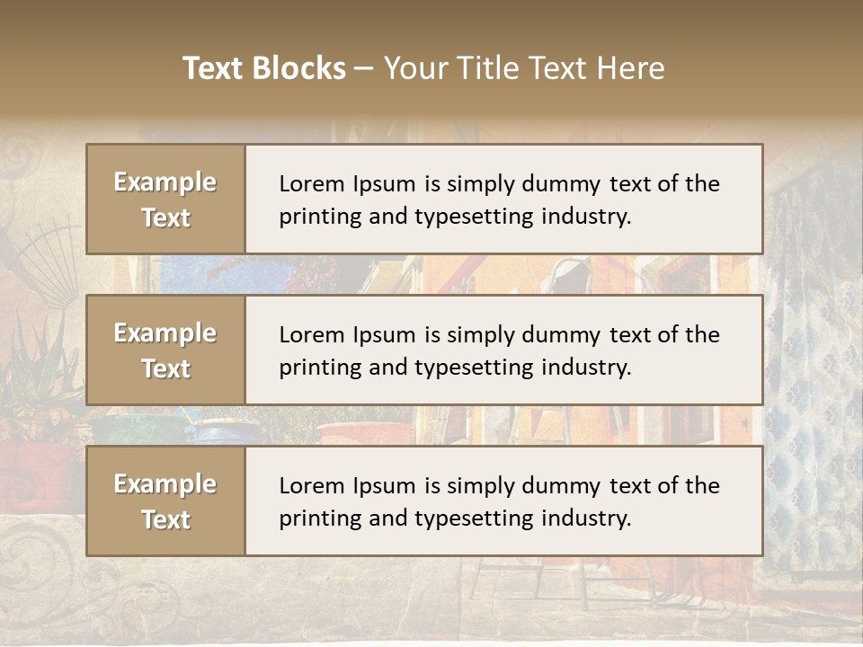 Village House Style PowerPoint Template