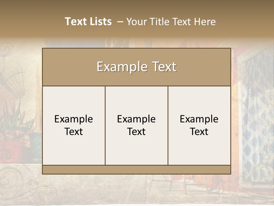 Village House Style PowerPoint Template