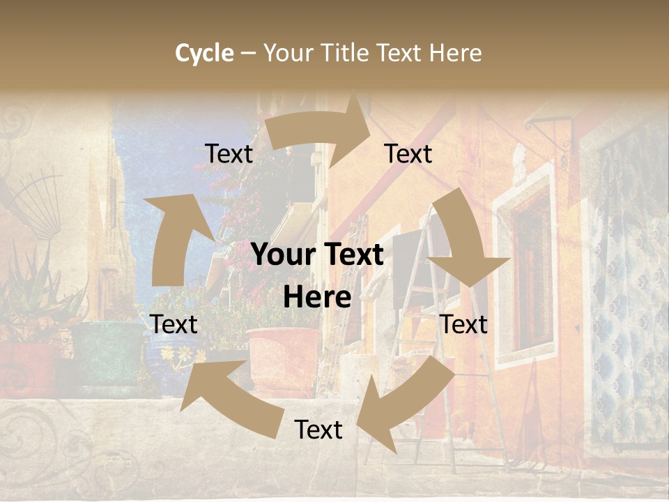 Village House Style PowerPoint Template