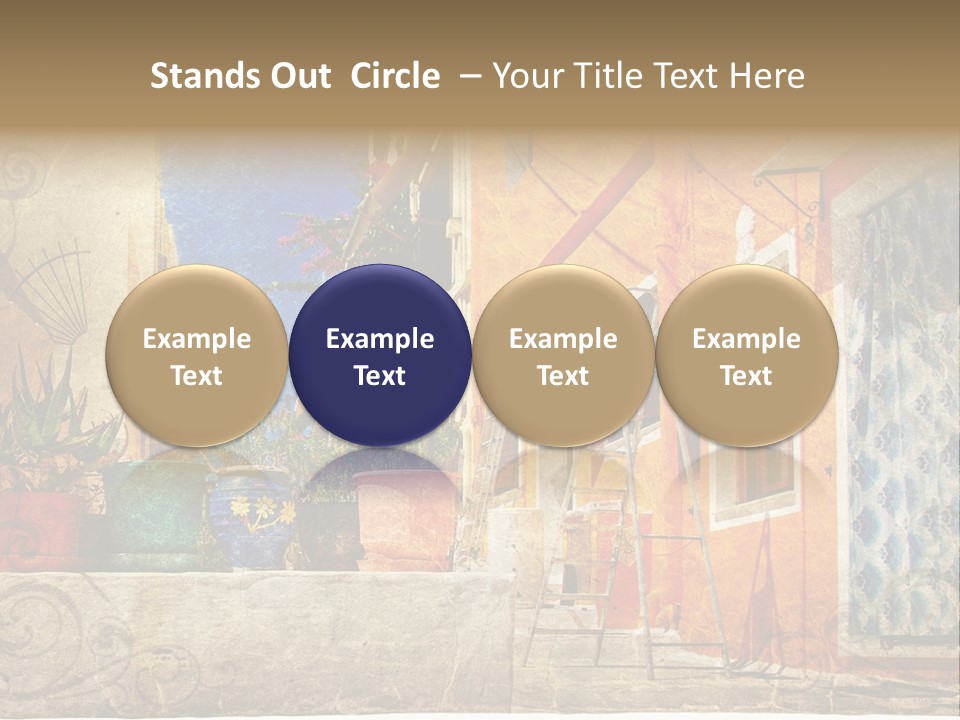 Village House Style PowerPoint Template