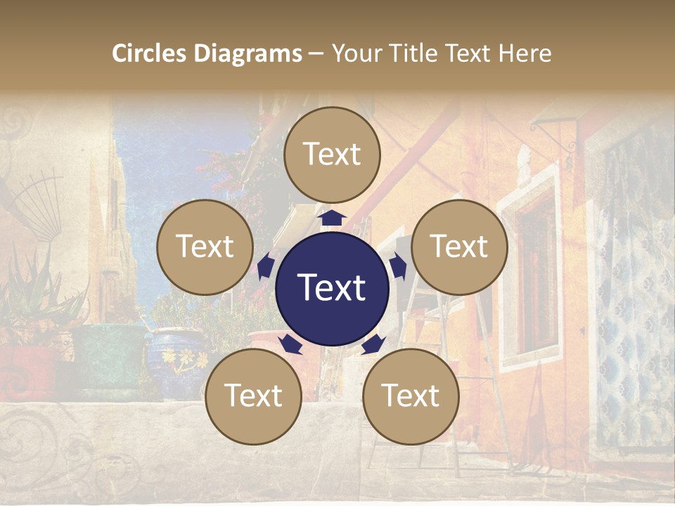 Village House Style PowerPoint Template